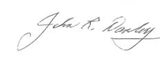 John Danley Signature