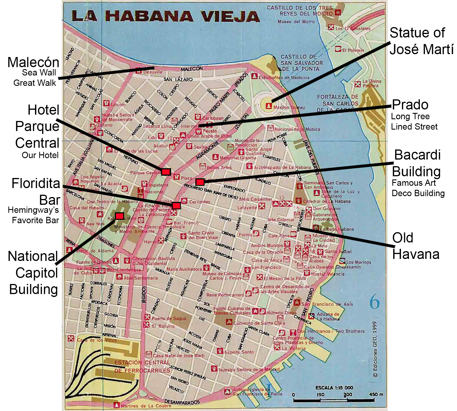Map of Old Havana