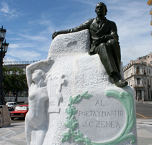 Statue of Poet Juan Zenea