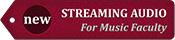 streaming audio for music faculty