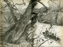 Canoeing scene by Wyeth