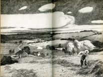 Farming scene by Wyeth