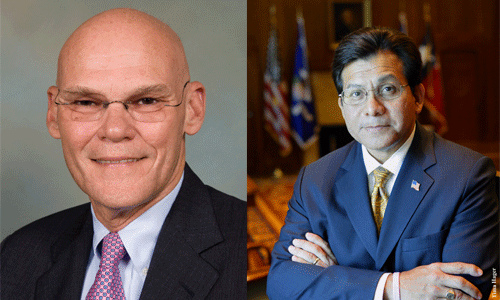James Carville and Alberto Gonzales