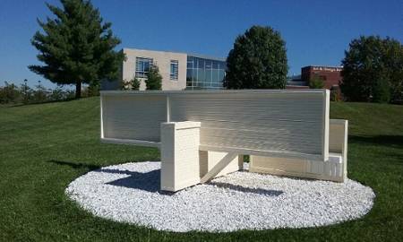 Among the featured pieces is Brad Eilering’s sculpture, entitled, “Turning the Page.”