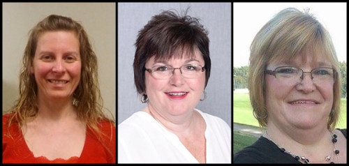 Illinois Rural Health Association health informatics scholarship recipients include (L-R) SIUE’s Beth Barrier, Angela Campbell and Tamera Schumer.