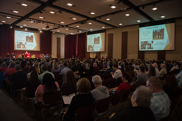 CAS Honors Day, held Sunday, April 9 in SIUE’s Meridian Ballroom, is the largest single gathering recognizing student achievement at SIUE, outside of commencement.