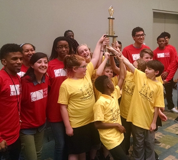 The “Alton Mathletes” won first place in the Flag Way competition at the National Math Festival held in Washington, D.C.