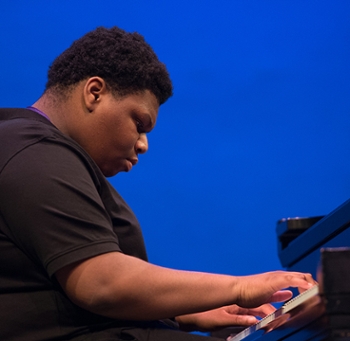 Aaron Strauther played Fur Elise as a piano solo during the recital.
