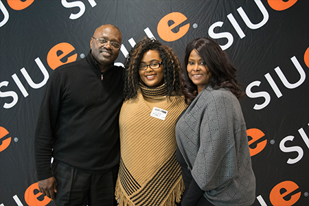Tia Grant and her guests enjoyed the celebratory University Housing Dean's List reception.