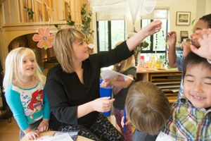 Libby Linhares teaches at the Early Childhood Center