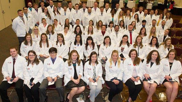 SIUE School of Pharmacy class of 2017 during their pinning ceremony.
