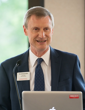 SIUE School of Business Interim Dean Tim Schoenecker described the University’s commitment to adding value to Southwest Illinois.