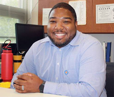 SIUE alumnus Tron Young, principal in Central School District #104.