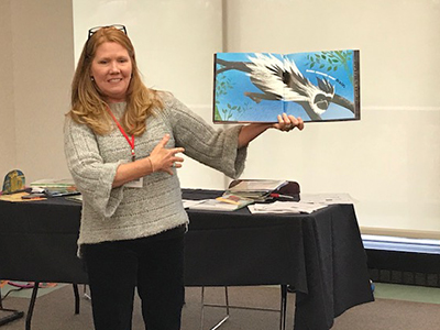 Local children’s book author Jennifer Ward presented at the CIRP Conference held at SIUE.