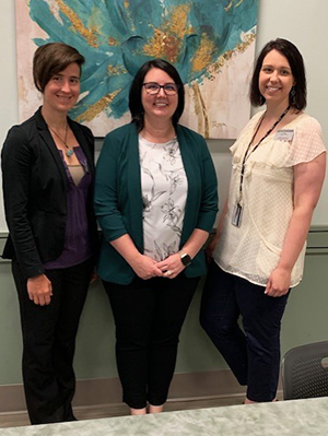 SIUE School of Nursing faculty that developed the REACH program are (L-R) Mary Frazier, Chelsea Howland and Emily York.