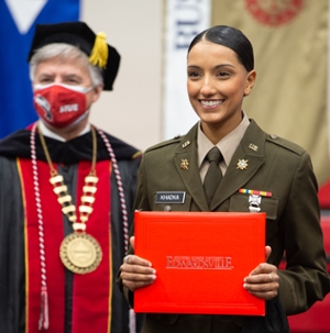 ROTC graduate Bansikha Khadka