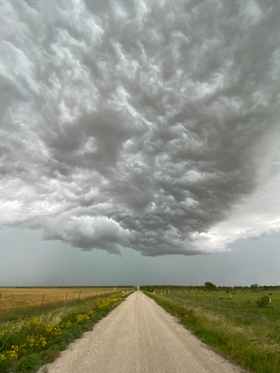 A “breathtaking” storm was viewed by the participants along their journey. (Courtesy: Sharon Locke)