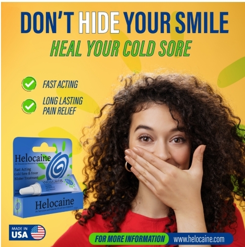 Helocaine product promotional ad