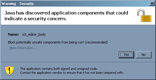 java security concern