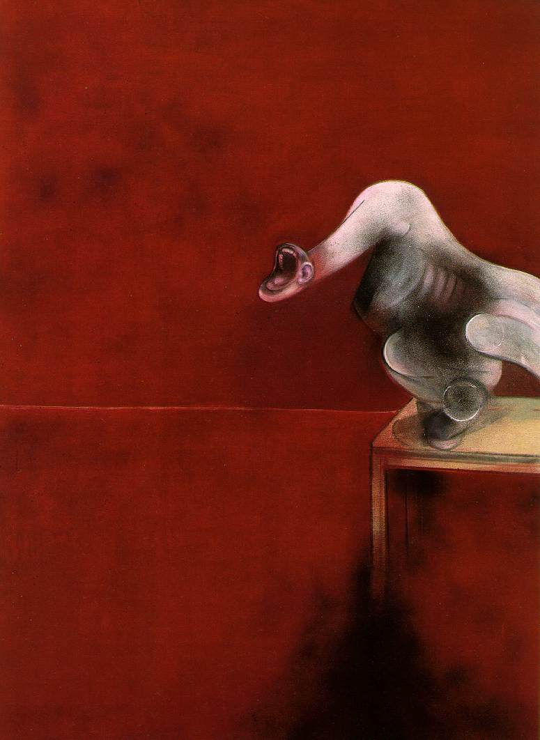 Francis Bacon, 'Three Studies for Figures at the Base of a Crucifixion (second version, c. 1944)'