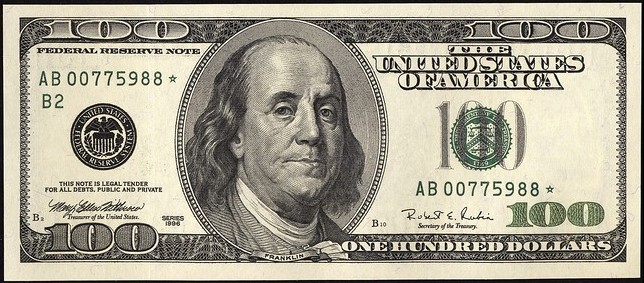 $100 bill
