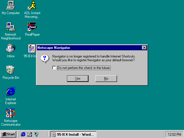 Windows 95 Internet Explorer Download