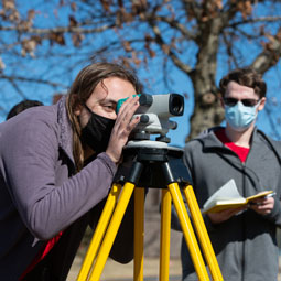 SIUE land surveying students
