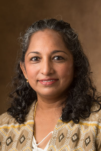 A portrait photo of Jayashree George