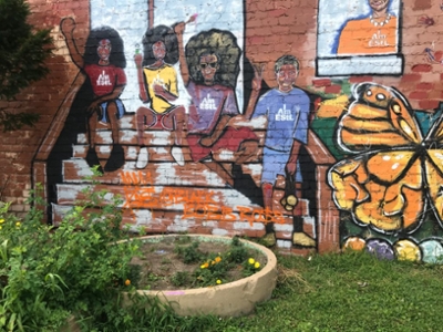 Mural from revitalization project