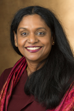 A portrait photo of Anushiya Ramaswamy