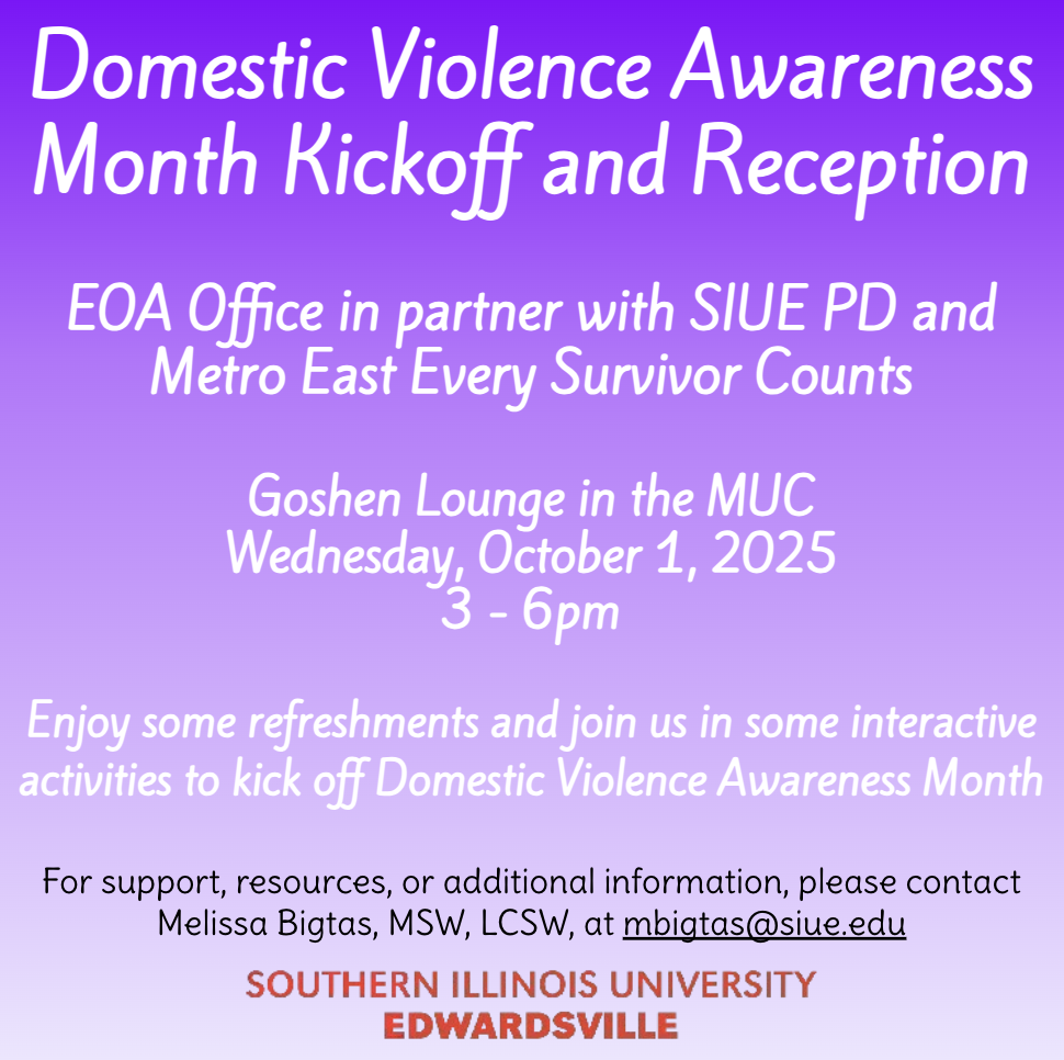 Domestic Violence Awareness Month Kickoff Reception