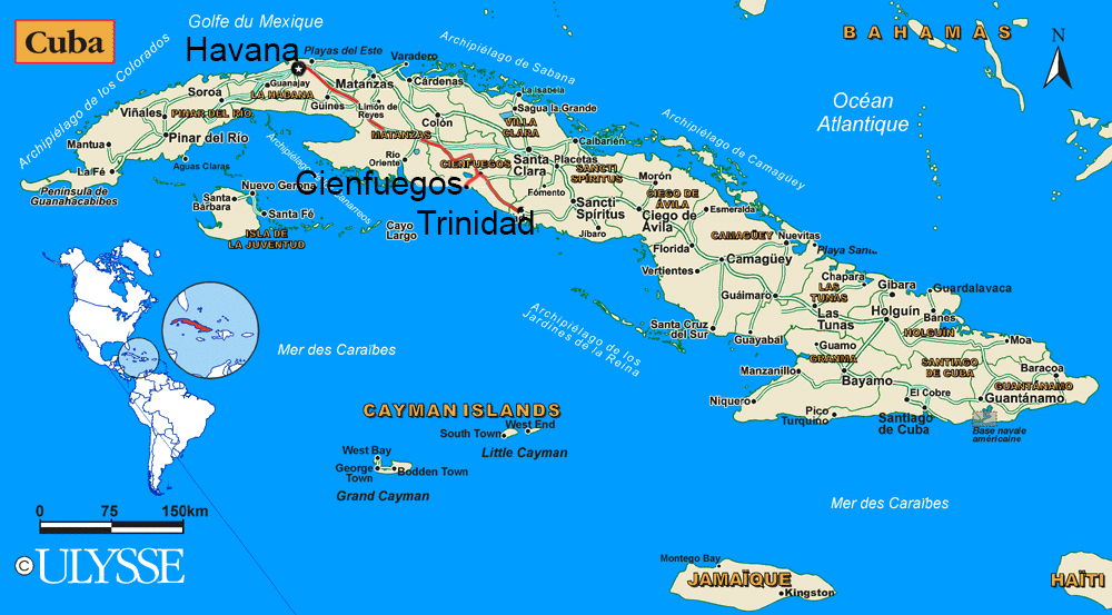 Map of Cuba