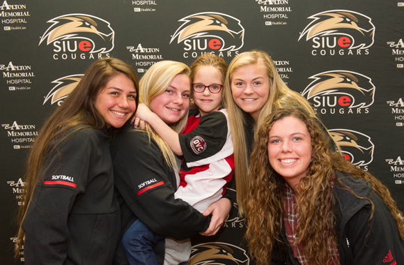 SIUE Softball Signs 6-year-old Karlie Maine 