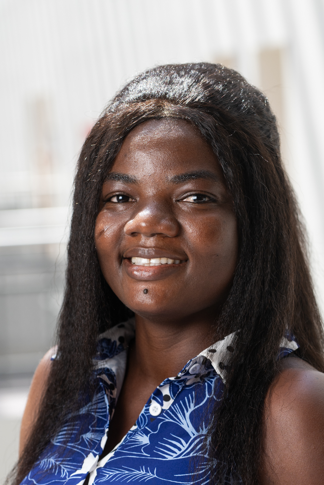 A portrait photo of Jacinta Ayambire