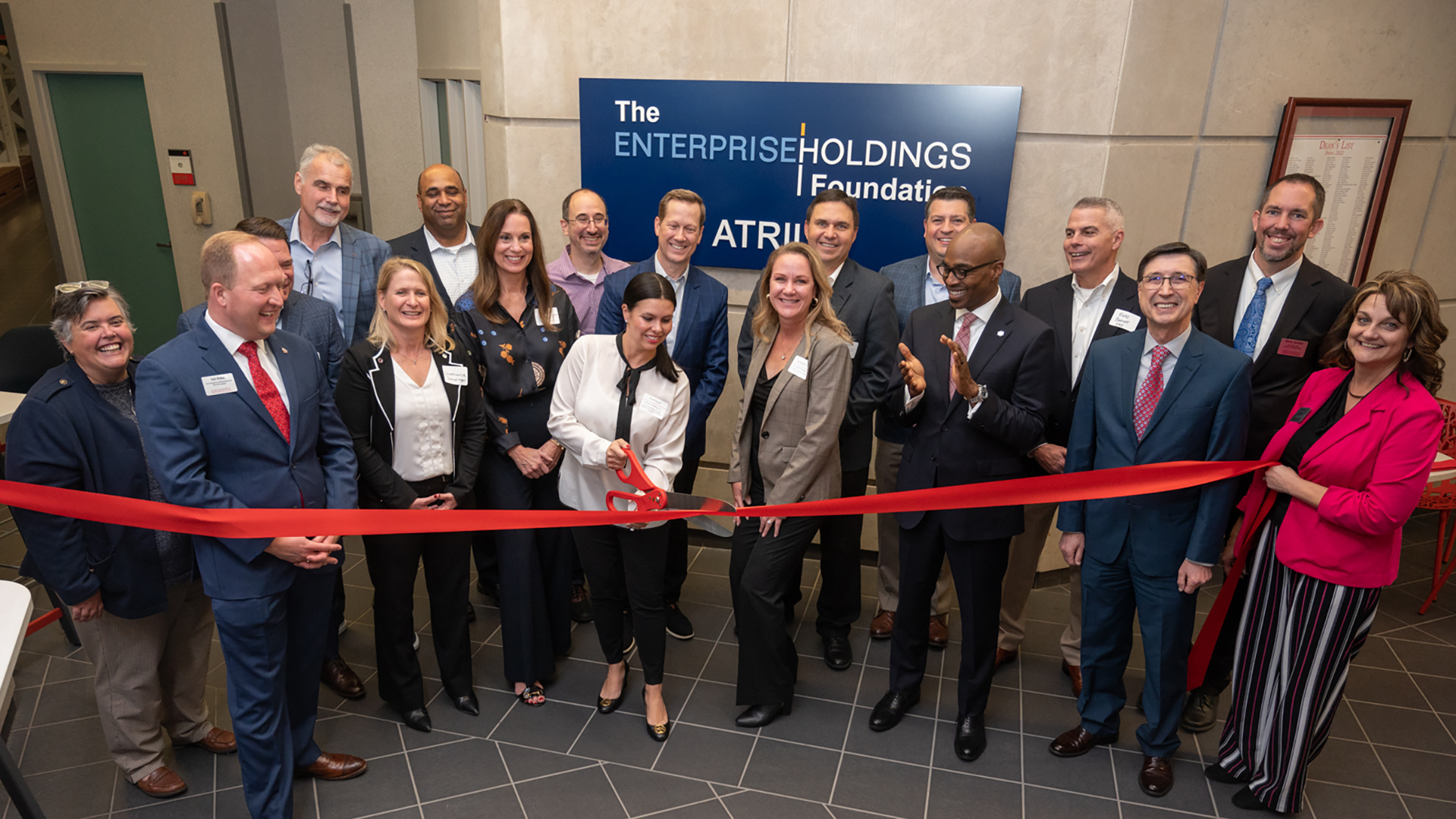 Enterprise Holdings Foundation Atrium ribbon-cutting ceremony