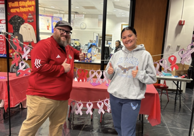 2 students visit the EOA table