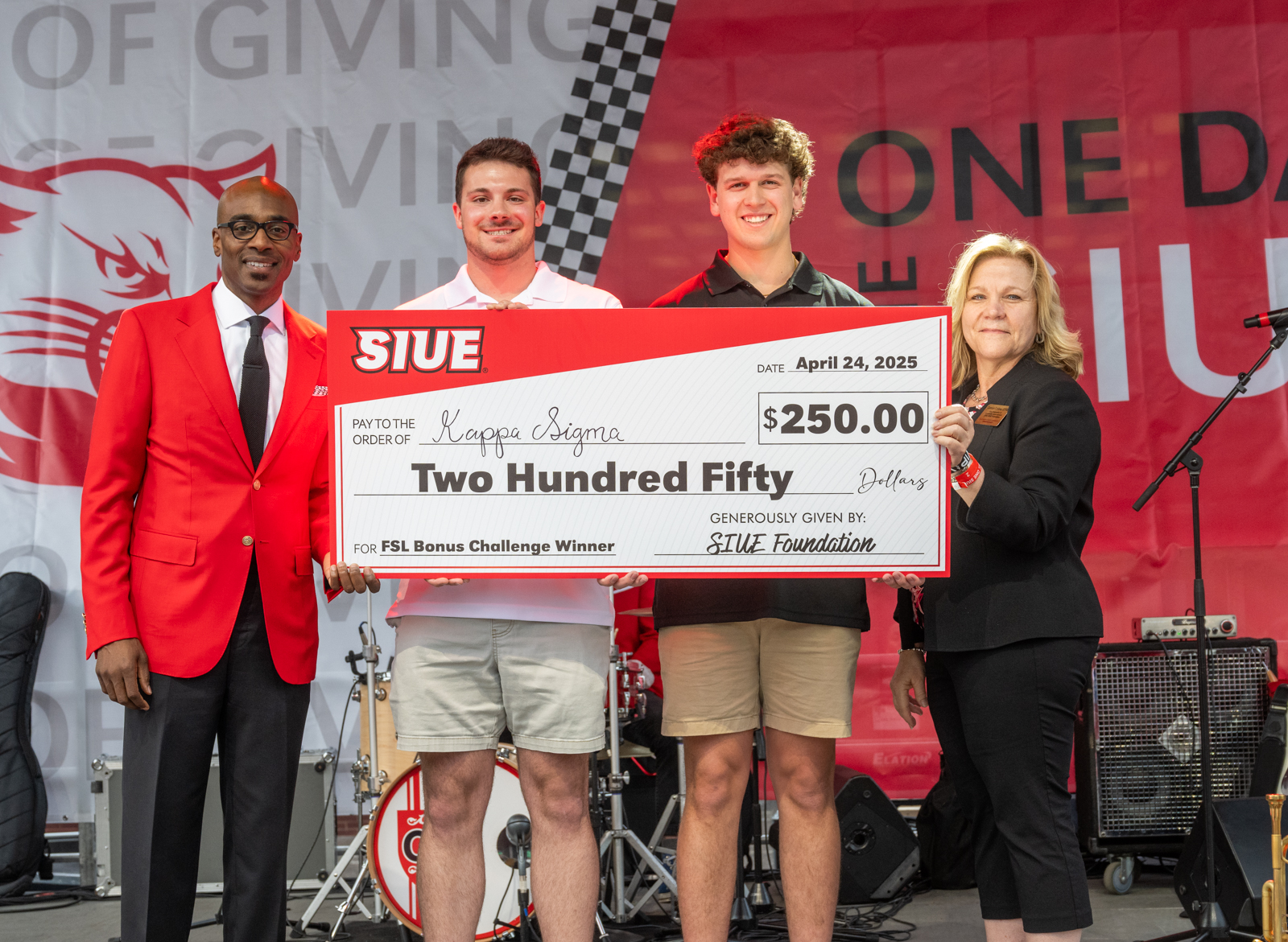 One Day One SIUE 2025 Bonus Dollar Challenge Winner - Kappa Sigma