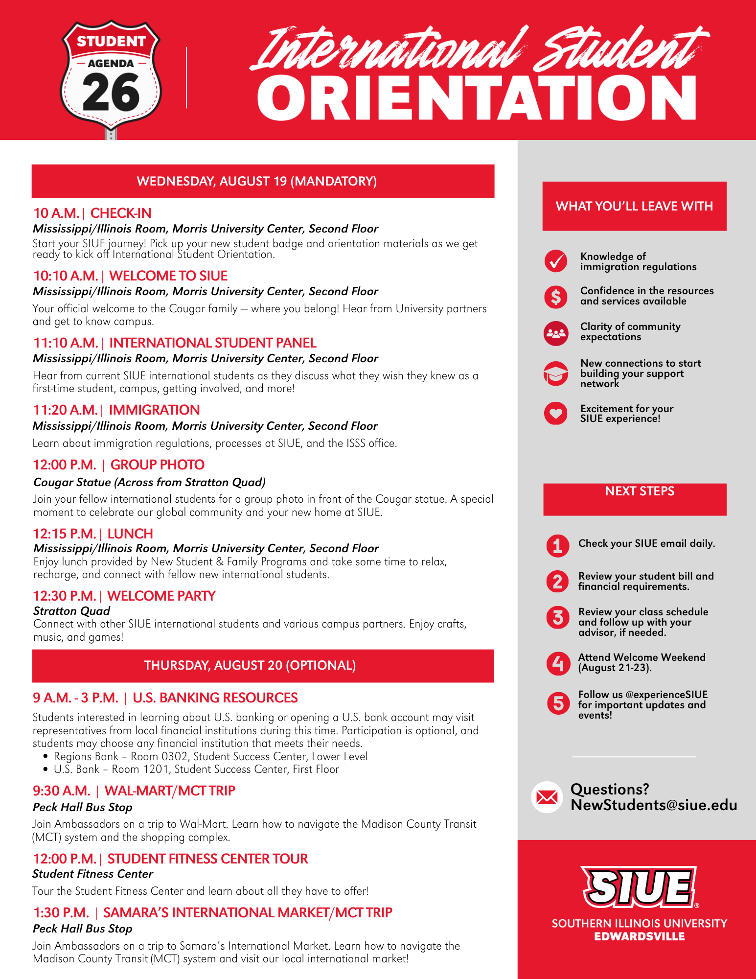 FA26 Orientation Overview