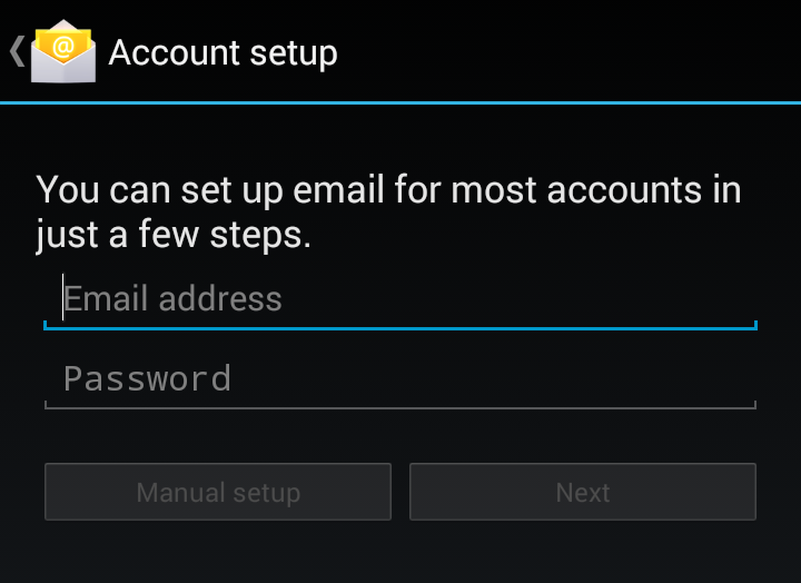android account setup