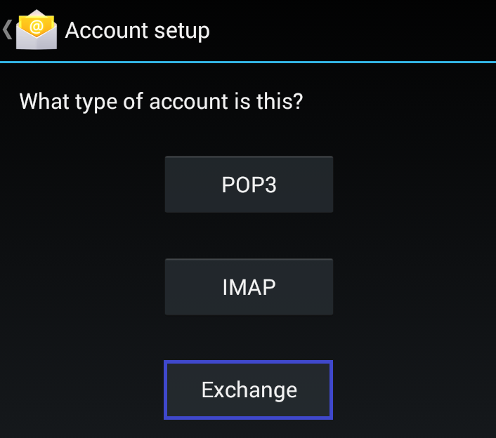 android account type