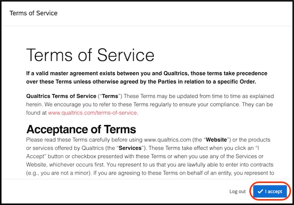 qualtrics terms of service