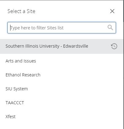 cascade 8 select site list