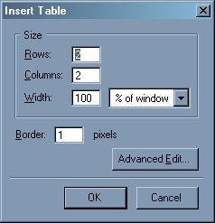 insert table