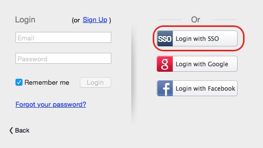 Login with SSO