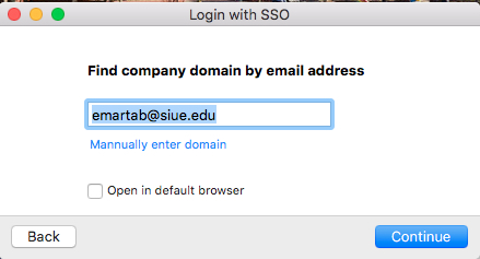 type in siue email address