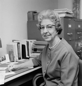 Mary Margaret  Brady of the business division was the first woman to achieve the rank of professor at SIUE on June 28, 1963.