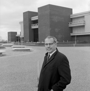John Randall, staff architect for SIUE, who orchestrated the acquisition of the Richard Nickel Collection of Louis Sullivan Architectural Ornament for the university.
