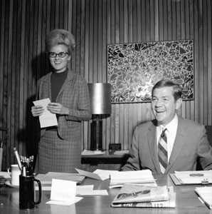 John Rendleman and his executive assistant, Wilma Jean Bond.
