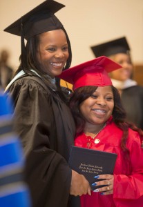 Gina Washington and graduating senior