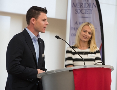 SIUE alumni Chad and Kathie Opel, founders of Edwardsville Neighbors in Need, provided the keynote presentation.